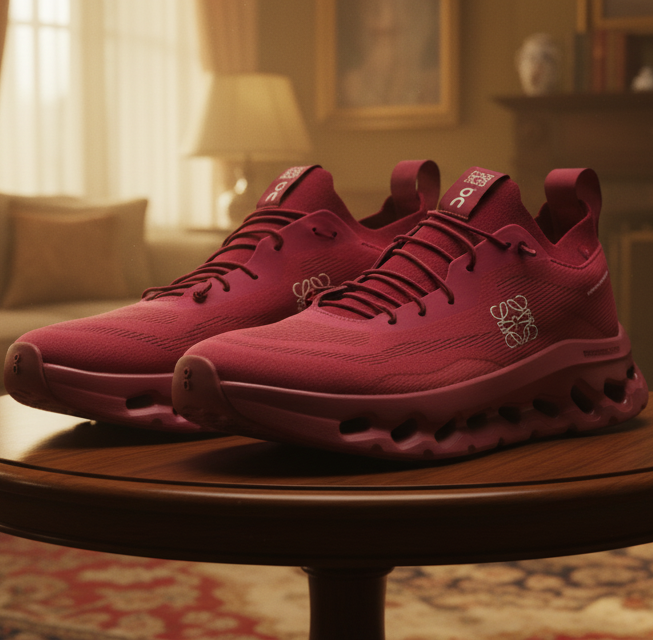 On Cloudmonster (Red Shade)