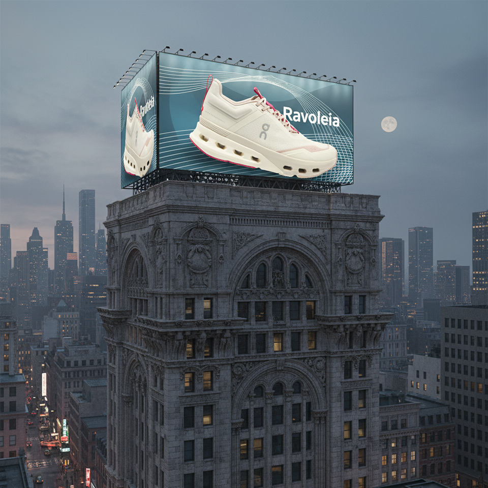 On Cloudmonster (Off-White & Subtle Pink Accents)