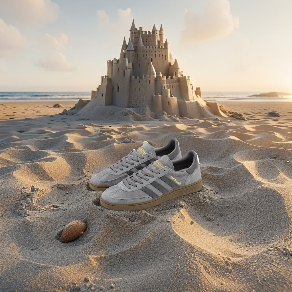 Adidas Spezial Shoes (Grey & Green)