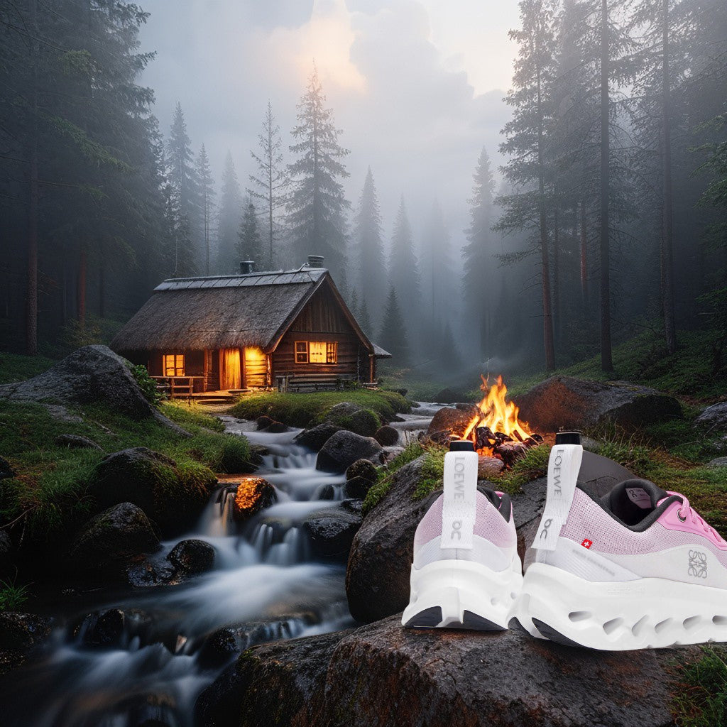 On Cloudmonster (Light Pink & White Shade)