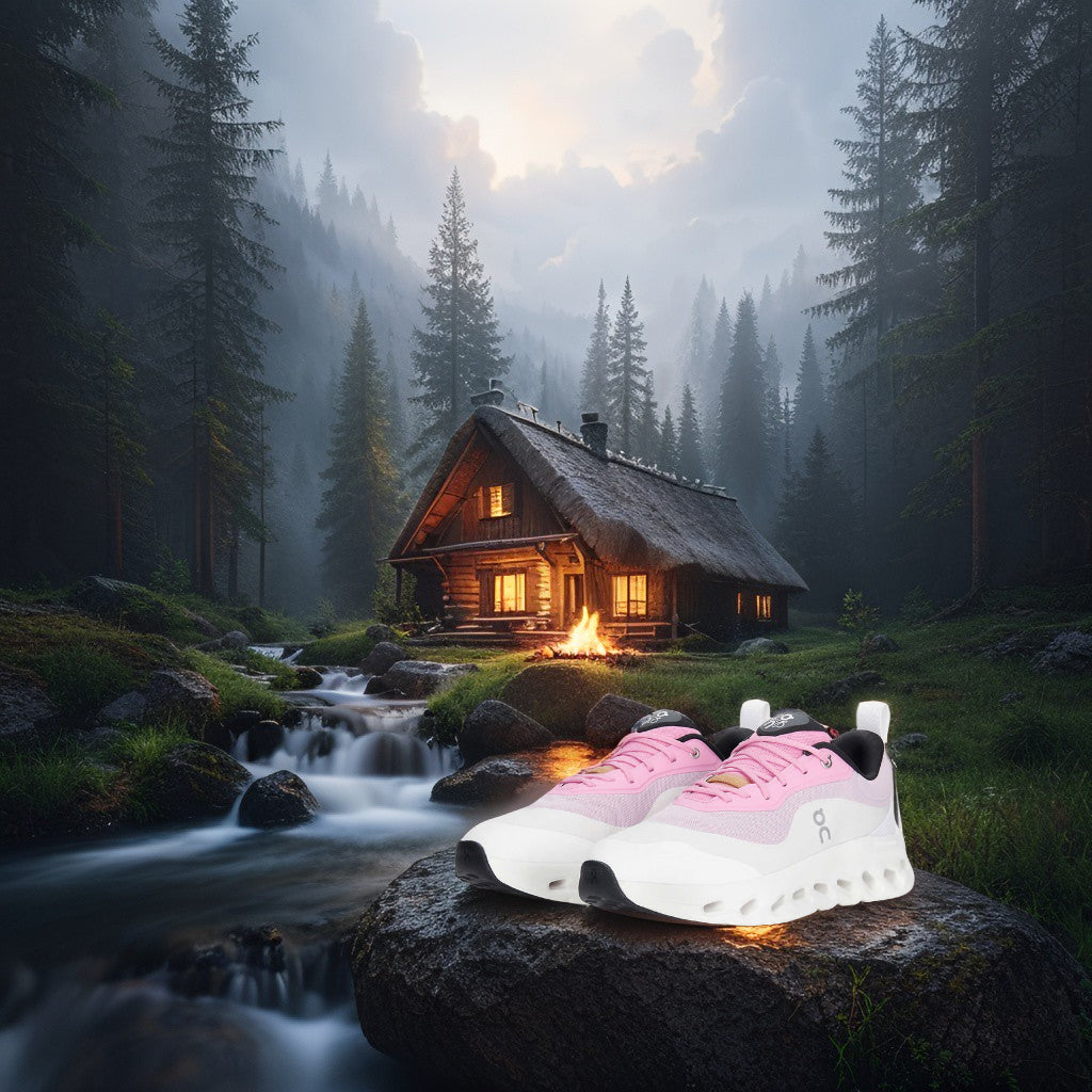 On Cloudmonster (Light Pink & White Shade)