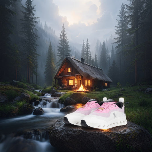 On Cloudmonster (Light Pink & White Shade)