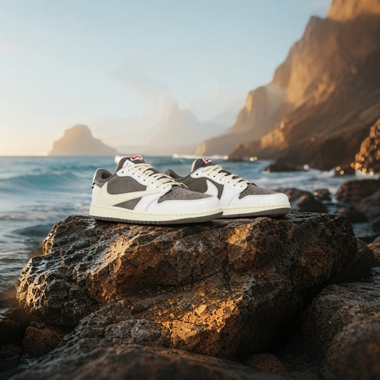 Nike Air Jordan (white & brown)